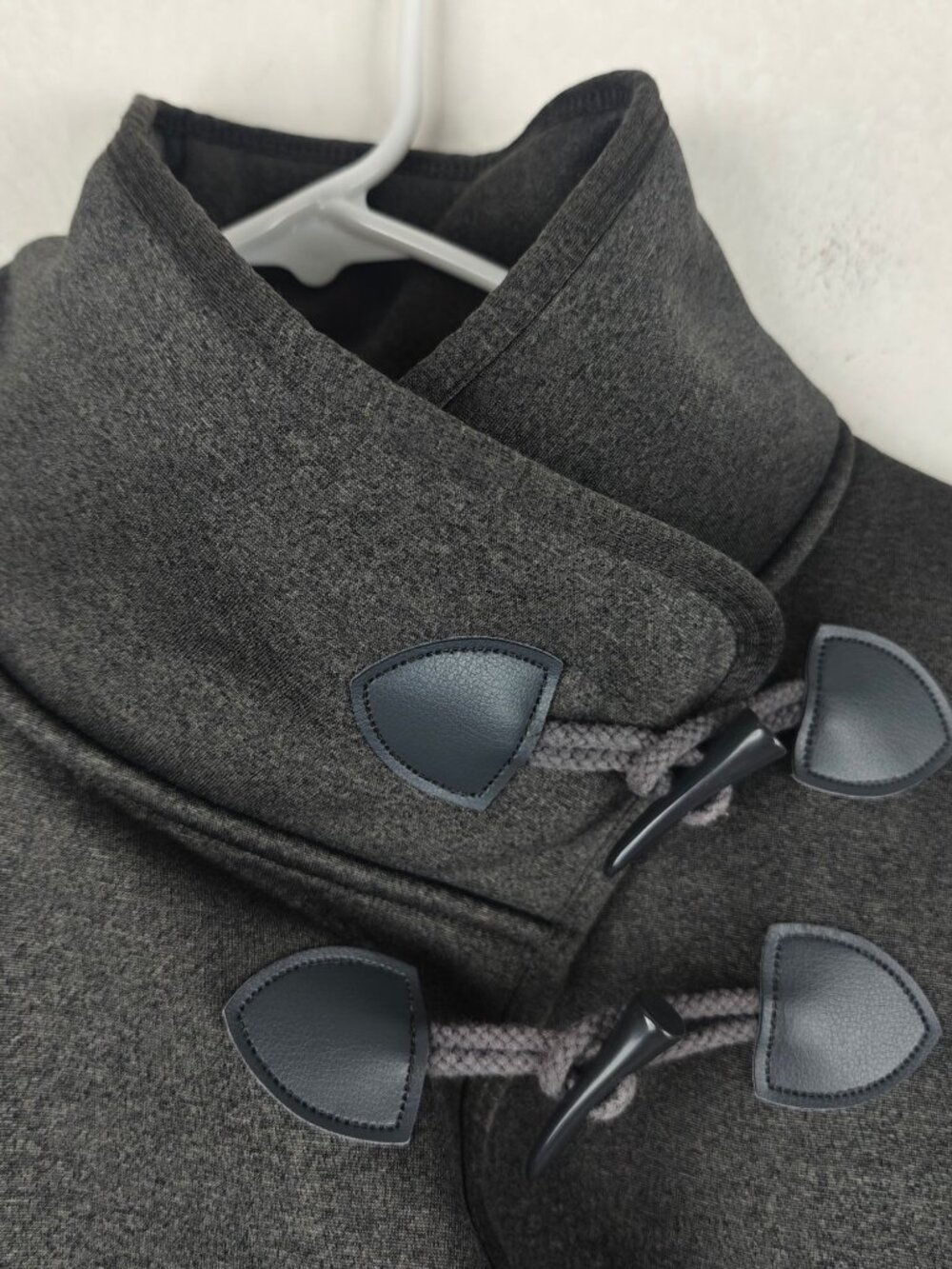 Lole Charcoal Gray Women's Toggle Coat Size Small Fleece-Lined Warm Casual - Picture 2 of 10